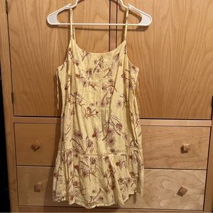 urban outfitters yellow babydoll dress